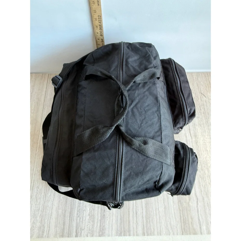 Rare Vintage 1991 Seven Up Maui Duffle Bag Black Y2K Travel Gym Weekender Retro